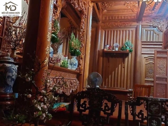 nhận gia công nhà gỗ 3 gian tại hải  dương