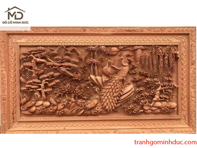 Mua tranh gỗ phu thê viên mãn đẹp tại Làng nghề hà nội