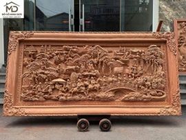 Tranh Gỗ Treo Tường Phòng Khách Cao Cấp– Xưởng Tranh Gỗ Minh Đức
